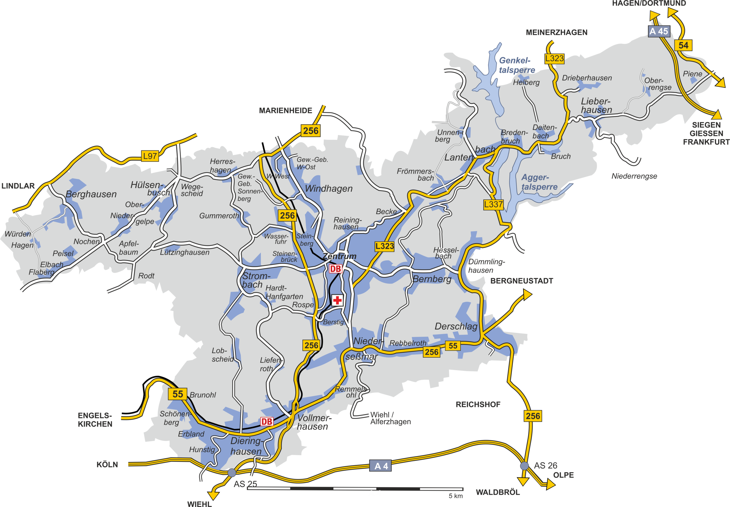 Stadtplan Gummersbach Stadtplan Gummersbach
